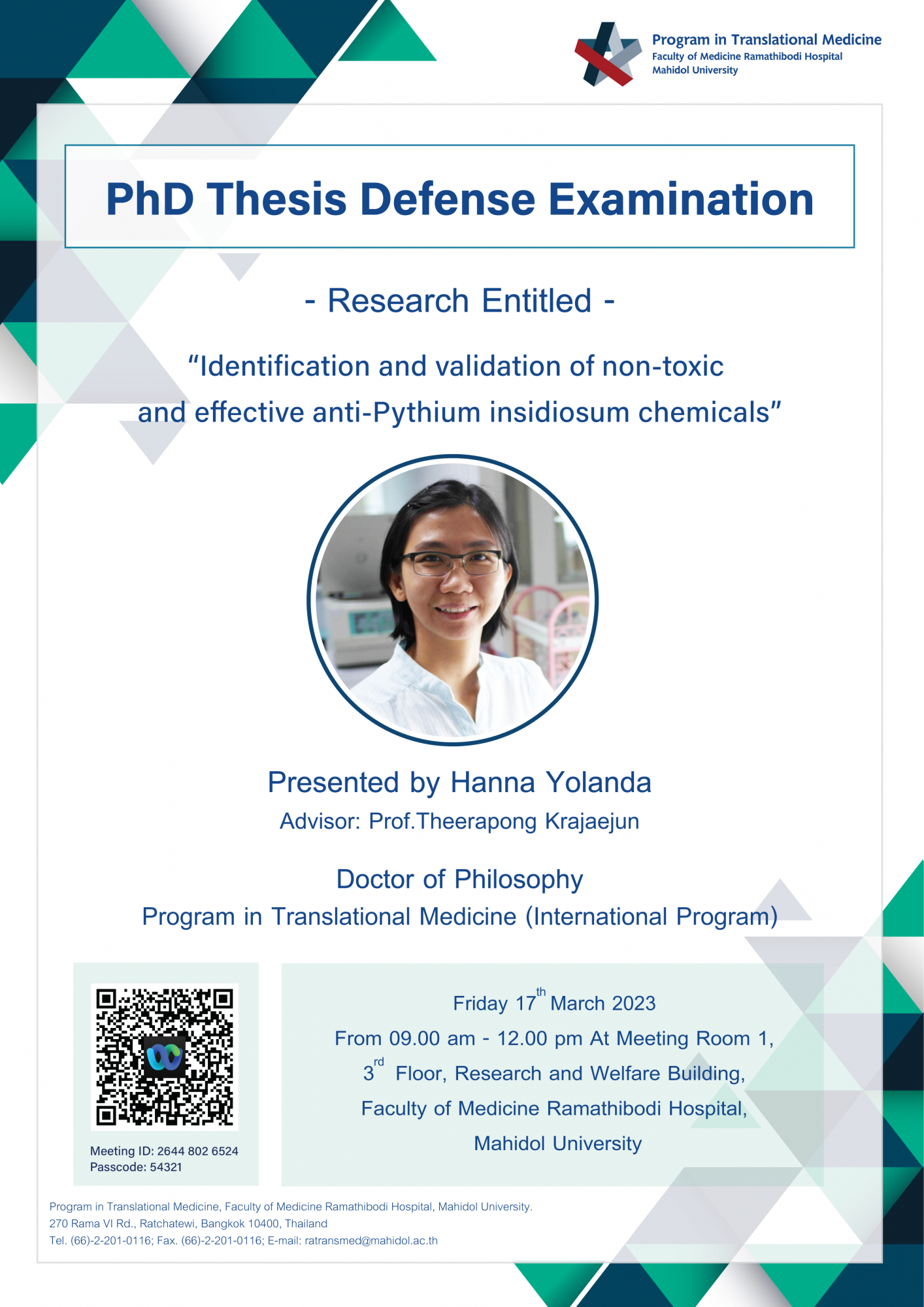 thesis submission mahidol